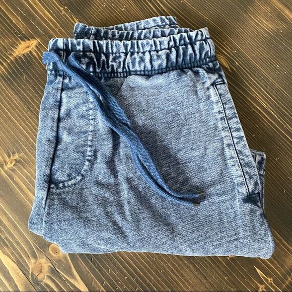 NEW Talentless Mens‎ Shorts Acid Wash in Blue Indigo Size Small - Picture 7 of 13